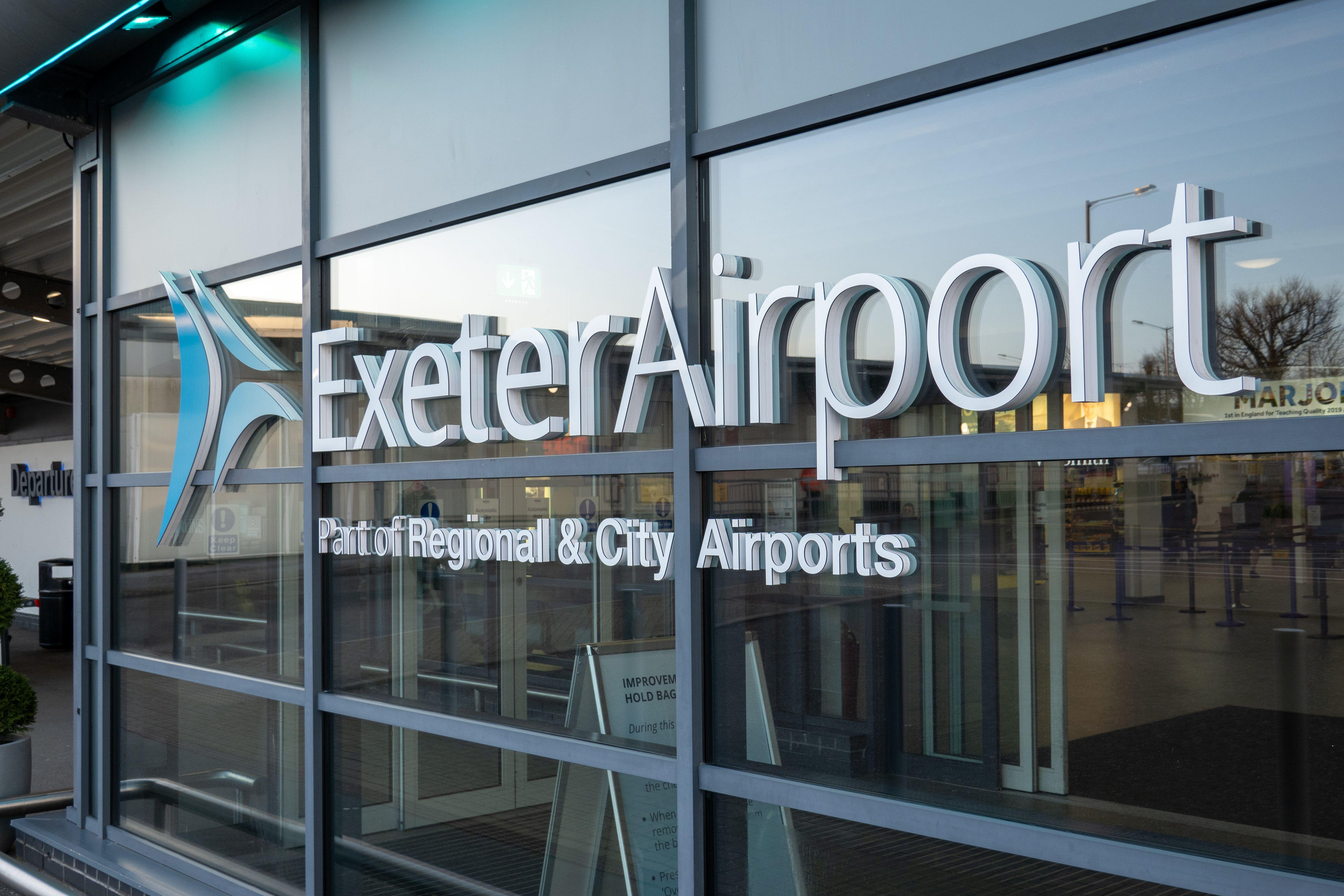 Exeter Airport reopens after flooding